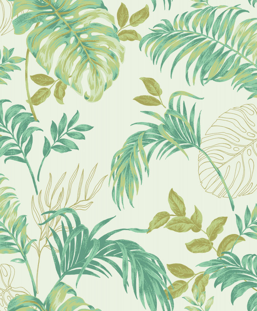 tropical leaf medley (light) (a 64302)