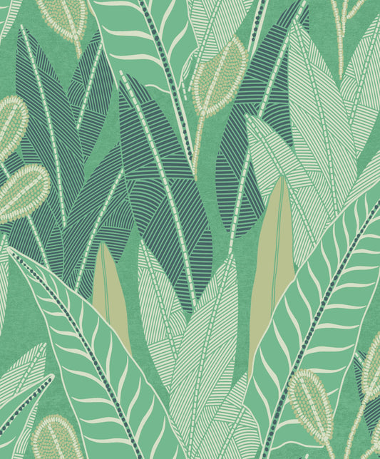 Stylized Tropical Greens (A 65703)