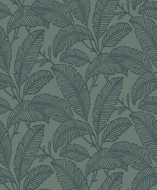 Botanical Outline (Deep Green) (A 66401)