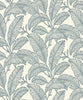 Botanical Outline (Navy on Cream) (A 66402)