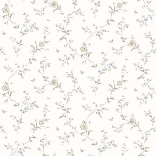 FLORAL CASCADE (Off White) (CHE 124)