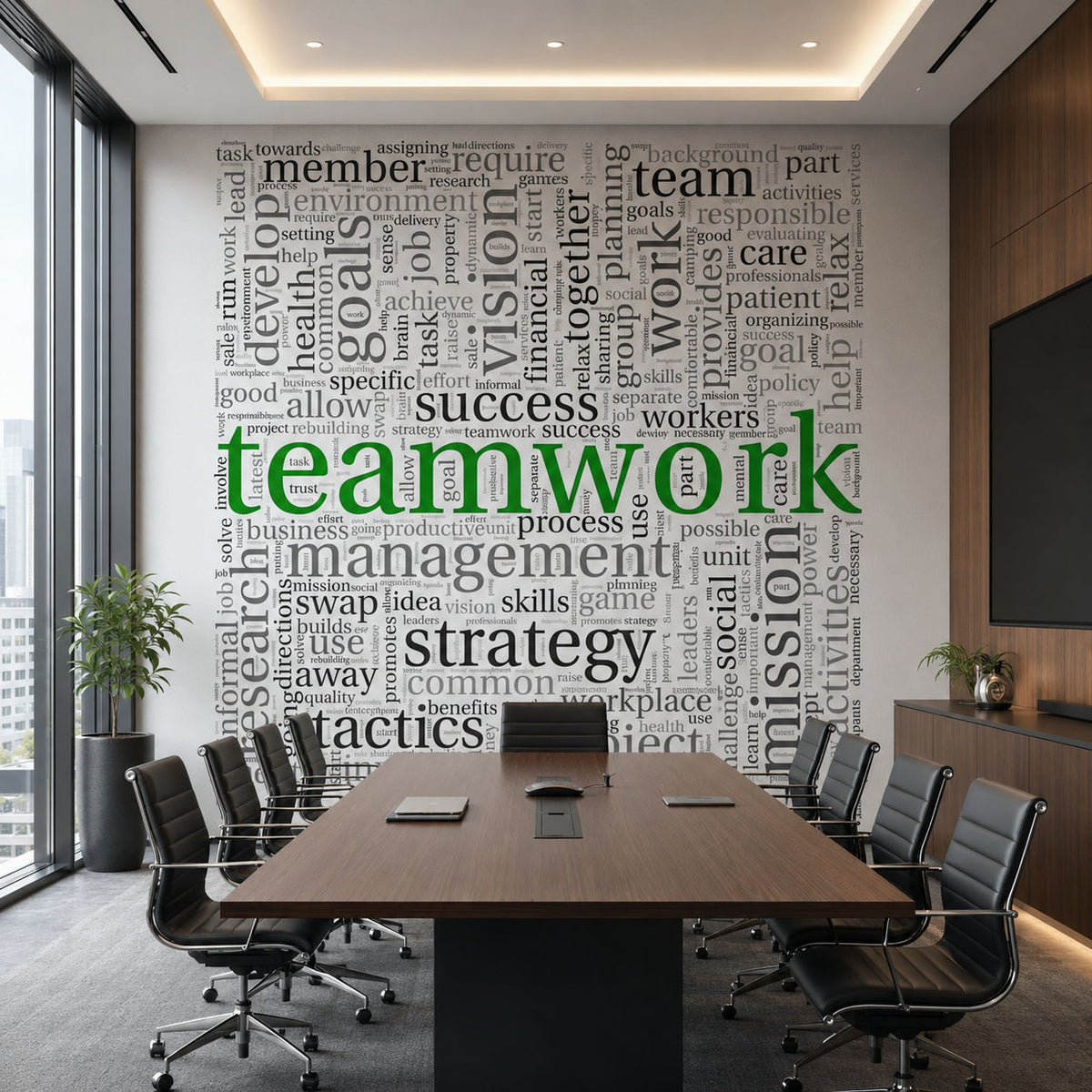 teamwork word cloud ( cor 100 )