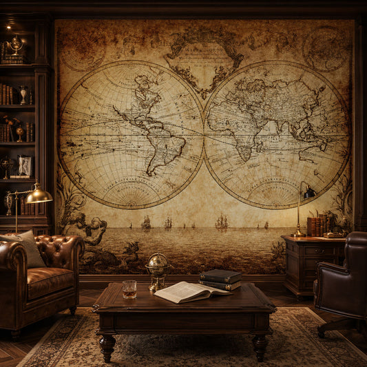 Antique Mappe Monde ( COR 105 )
