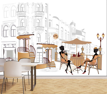 European Cafe Illustration ( COR 113 )