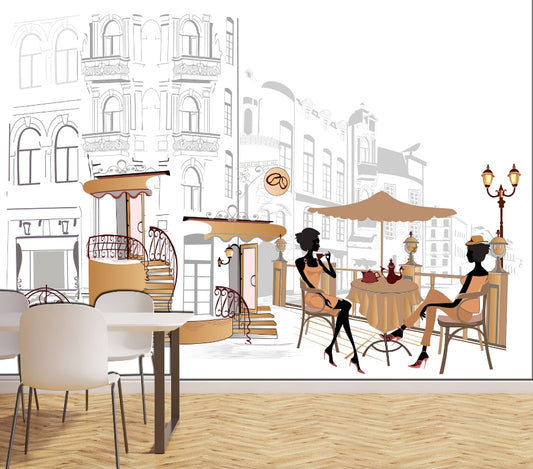 European Cafe Illustration ( COR 113 )