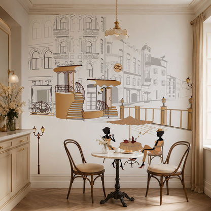 European Cafe Illustration ( COR 113 )