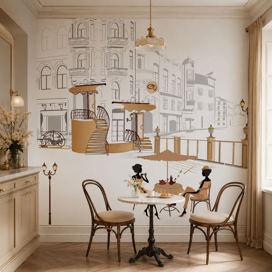 European Cafe Illustration ( COR 113 )