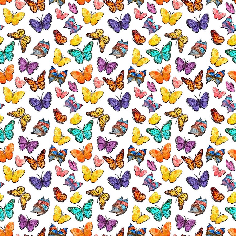 rainbow of butterflies (fun 114)