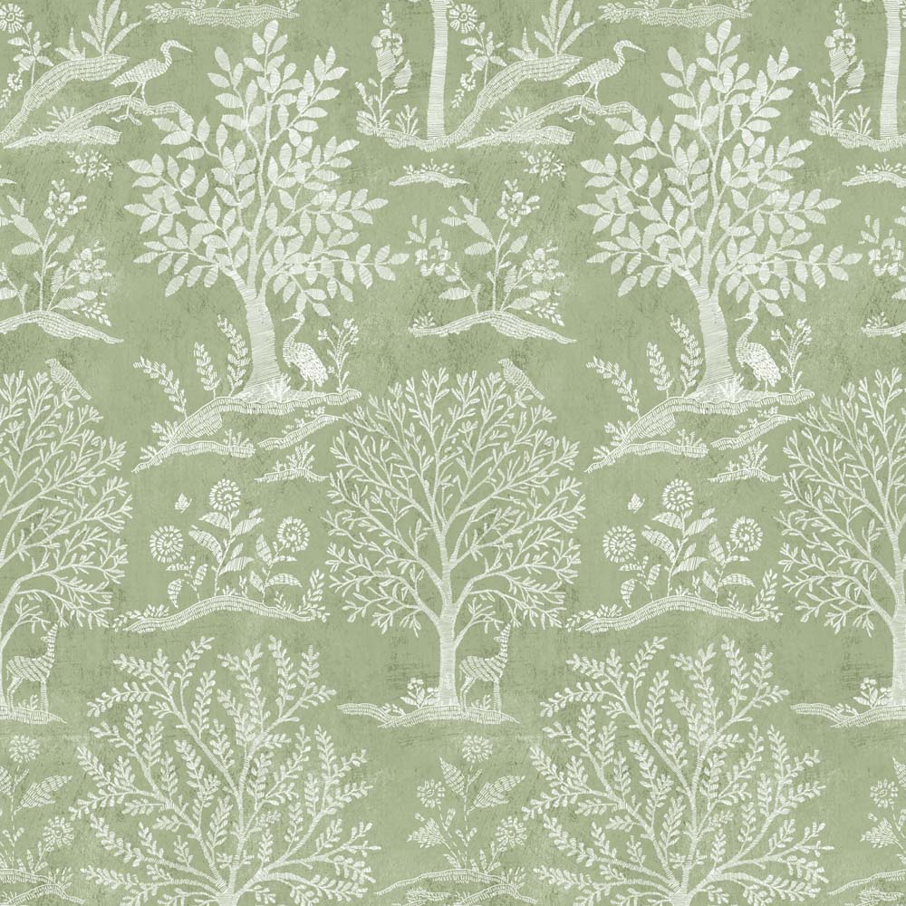 woodland(tea green & white) (gdr 110)