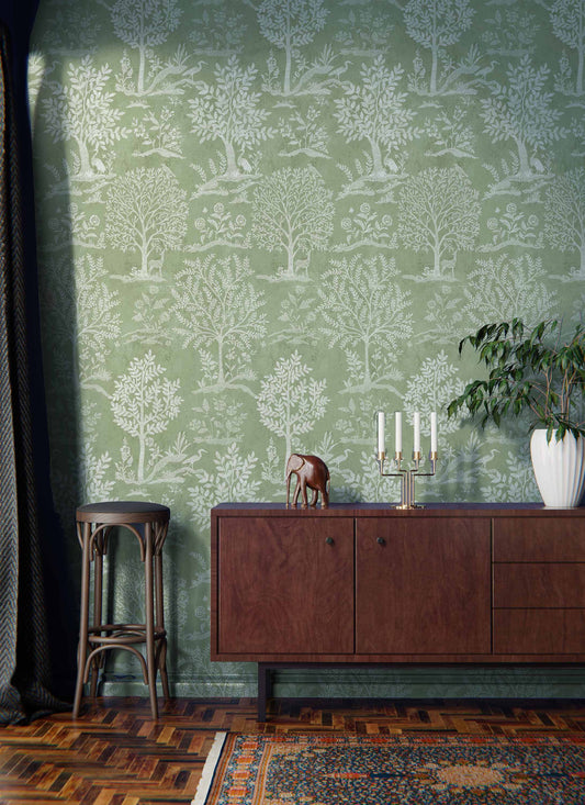 WOODLAND(Tea Green & White) (GDR 110)