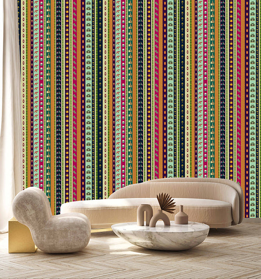 Tropical Kitsch Stripes (KM 1015)