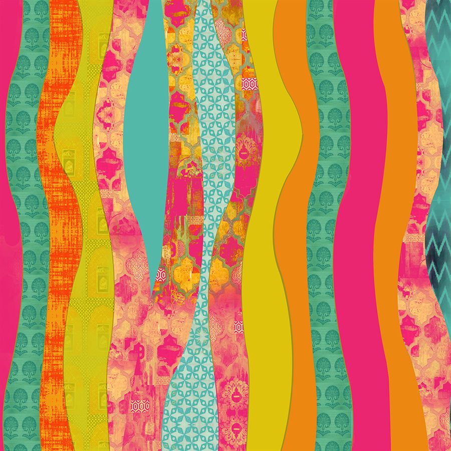 sunset wavy abstract (km 1018)