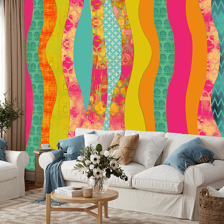 sunset wavy abstract (km 1018)