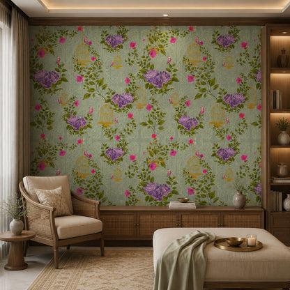 Chinoiserie Cages (Purple) (KM 1054)