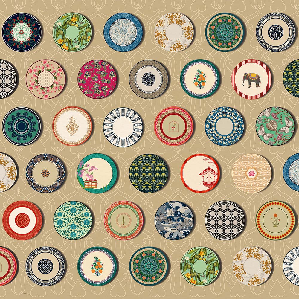 curated plates (sand) (km 1058)