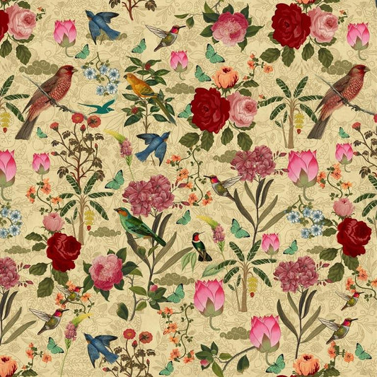 Vintage Aviary (Cream) (KM 3006)