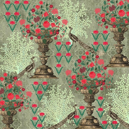 Peacock Garden (Sage) (KM 3009)