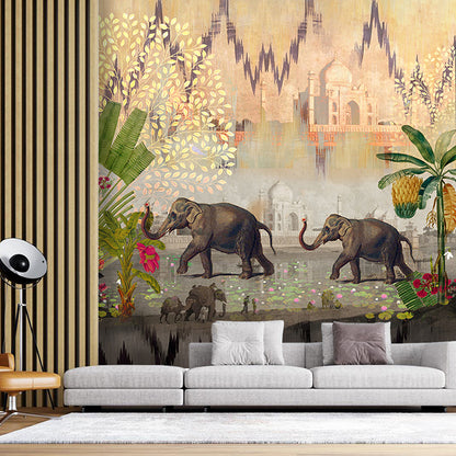 Elephants by the Taj (KM 4001)