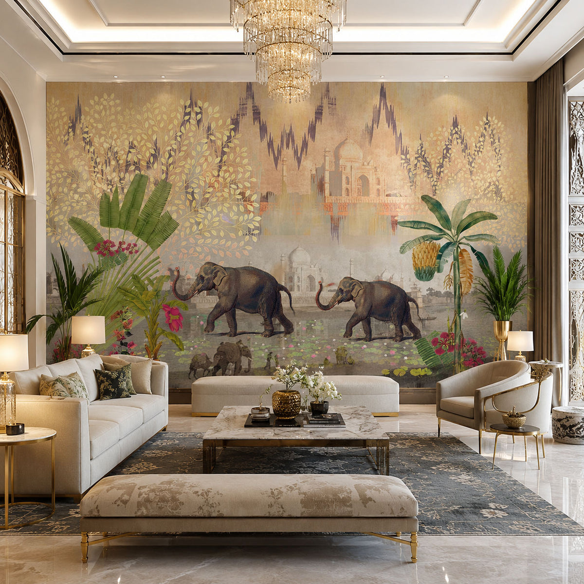 elephants by the taj (km 4001)