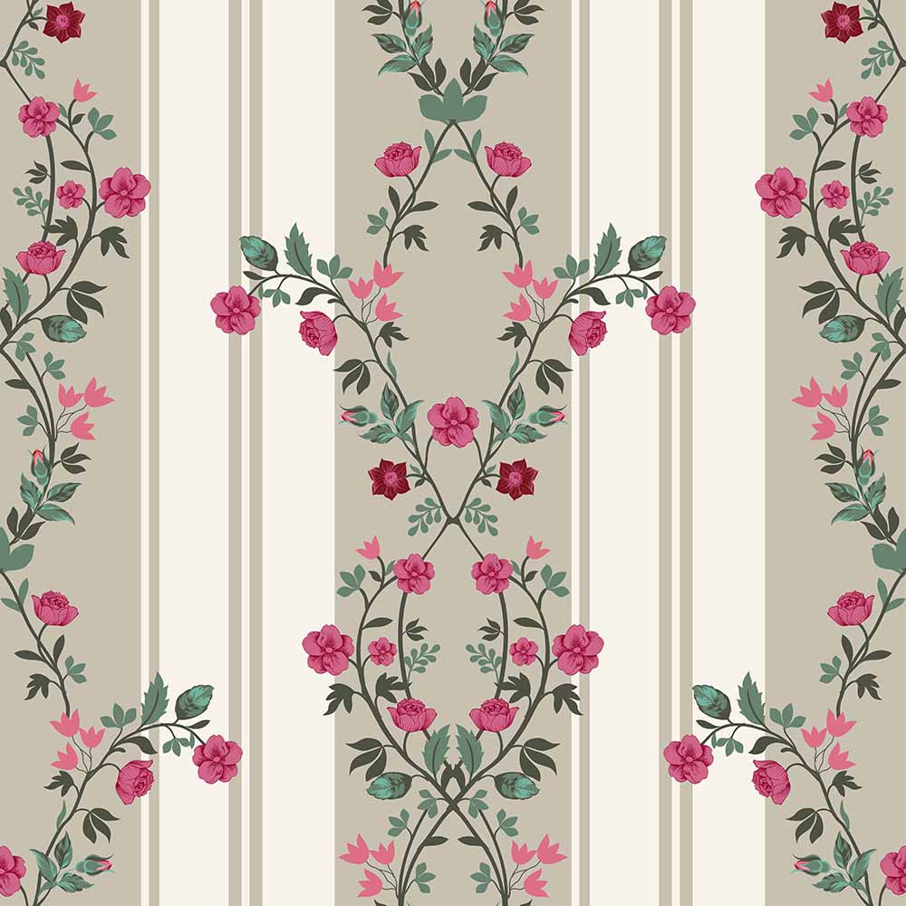 victorian rose stripe (km 4012)