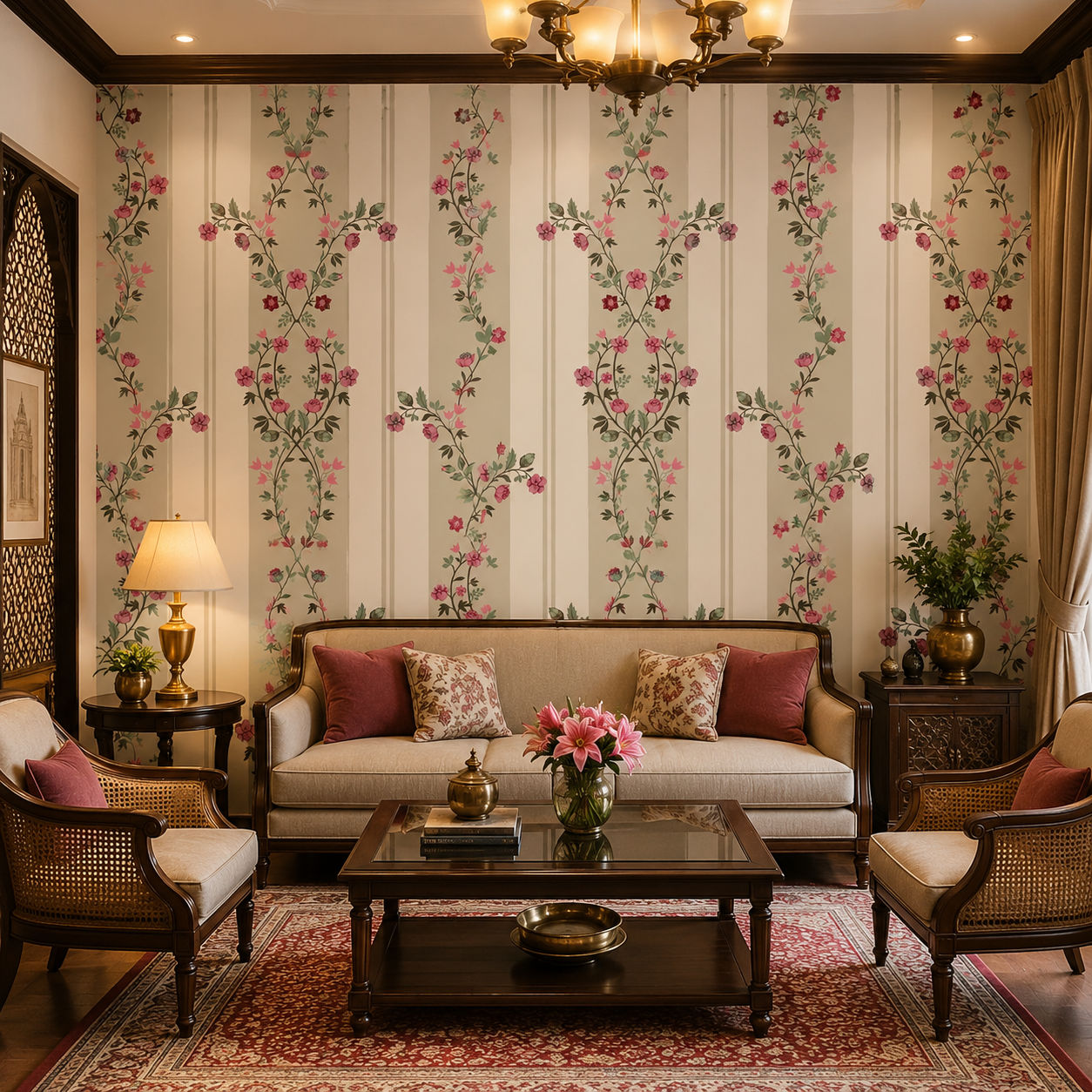 victorian rose stripe (km 4012)