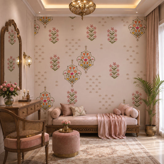 Mauve Mughal Buti (KM 4014)