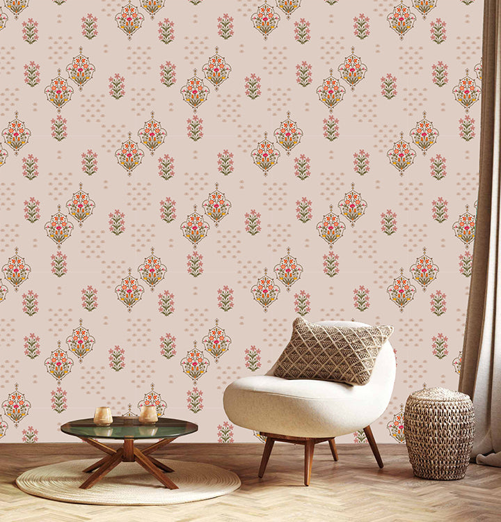 mauve mughal buti (km 4014)