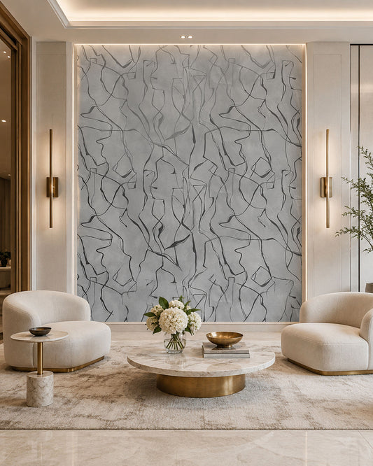 Earthen Scribble(Grey) ( ZHA 180 )