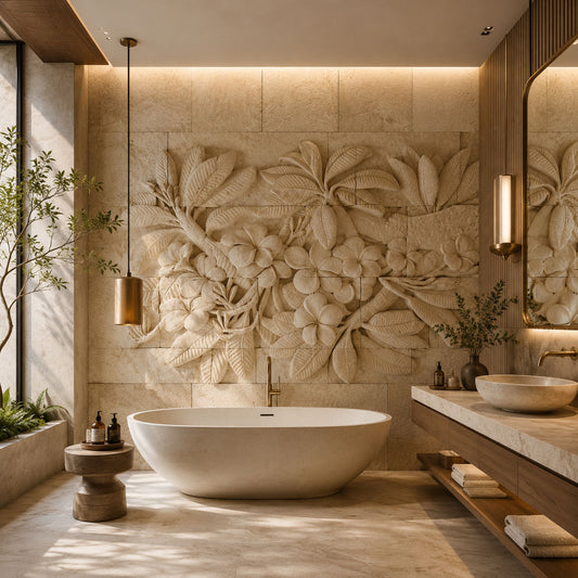 Plumeria Stone Wall ( NAT 148 )