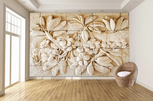 Plumeria Stone Wall ( NAT 148 )