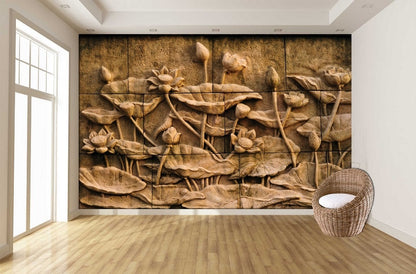 Lotus Pond Carving ( NAT 149 )