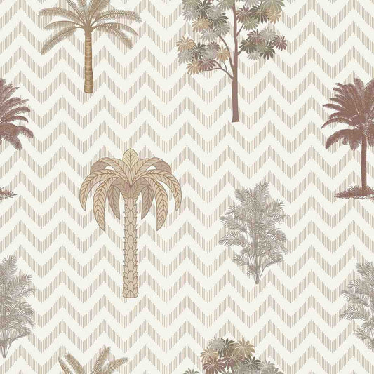 Chevron Tales - Cream (NRV 515)
