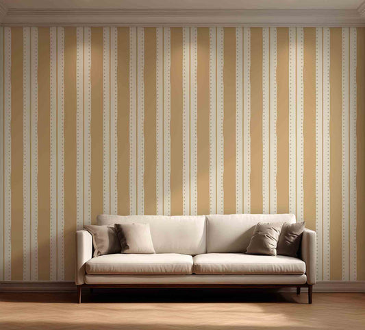 Ochre Weaves on Wallpaper (NRV 615)