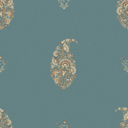 Blooms in Paisley Slate (NRV 622)
