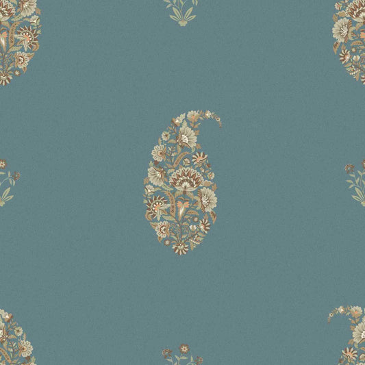 Blooms in Paisley Slate (NRV 622)