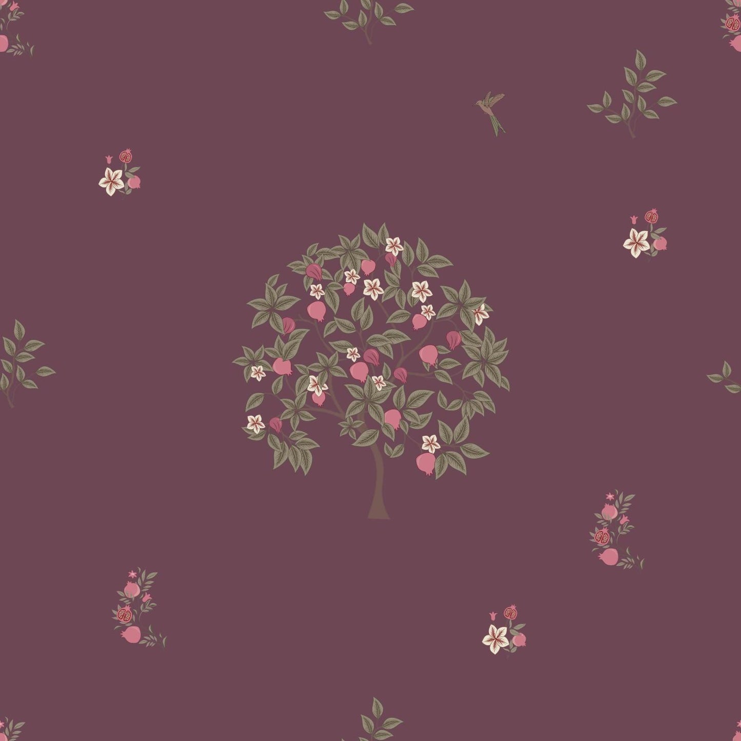 merlot pome and prinia wallpaper (nrv 643)
