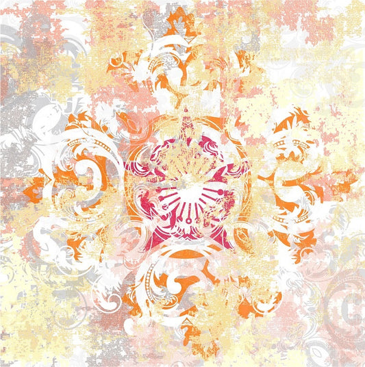 Vintage Sunset Damask ( ORI 107 )