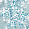 Distressed Azure Damask ( ORI 108 )