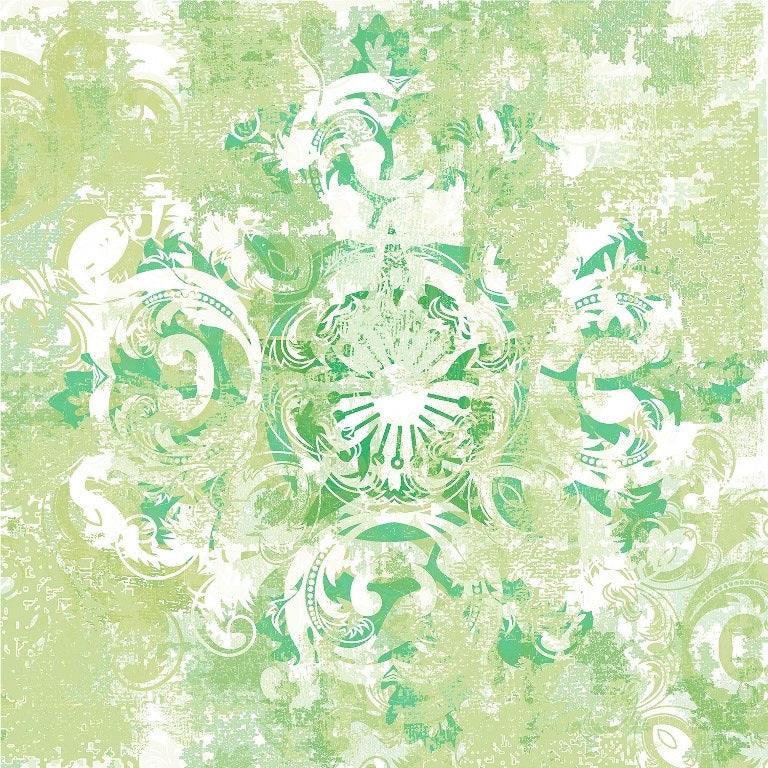 sage damask grunge ( ori 109 )