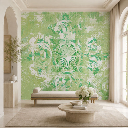 Sage Damask Grunge ( ORI 109 )