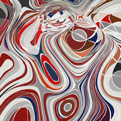 Crimson Flow Abstract ( ORI 111 )
