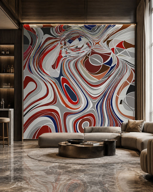 Crimson Flow Abstract ( ORI 111 )