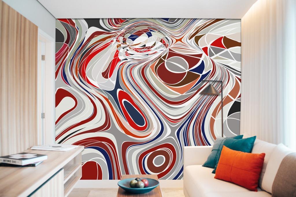 crimson flow abstract ( ori 111 )