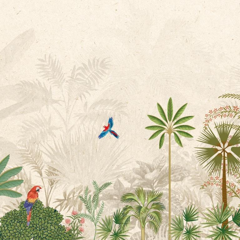 palm silhouette parrots (prd 134)