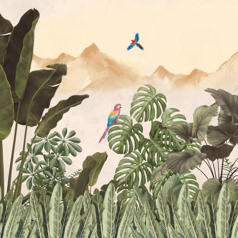 tropical canopy parrots (prd 135)