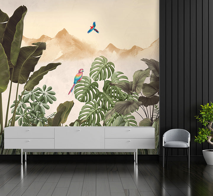 tropical canopy parrots (prd 135)