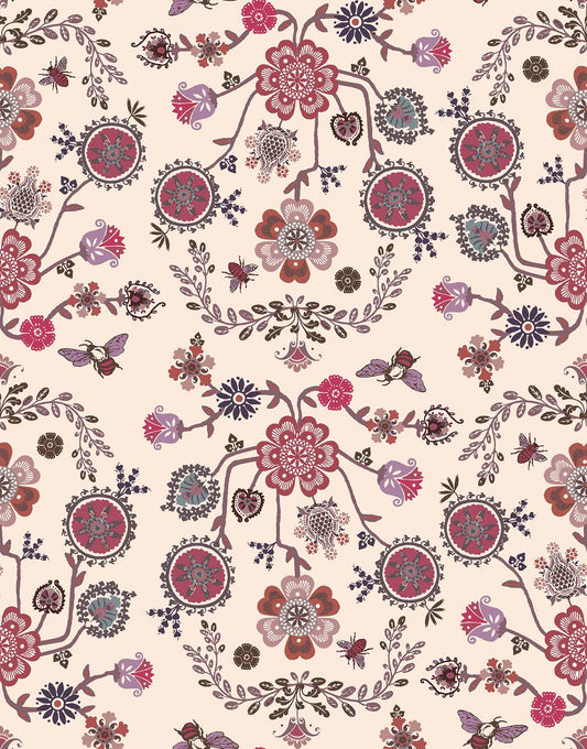 Spring Fling(Cream,Dusty Rose) (PS 130)