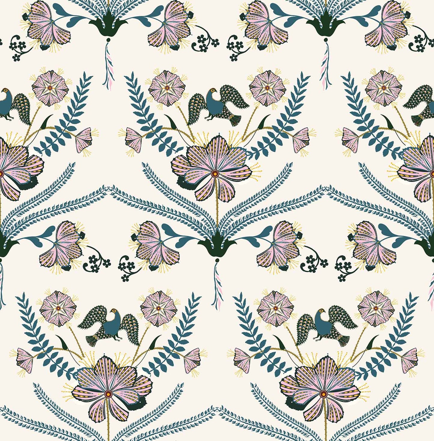 botanical garden(off-white,deep forest green) (ps 136)