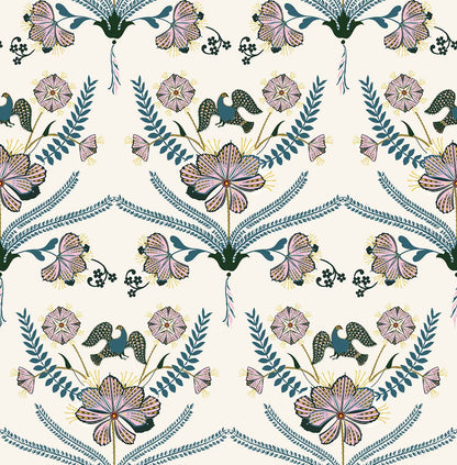 Botanical Garden(Off-White,Deep Forest Green) (PS 136)