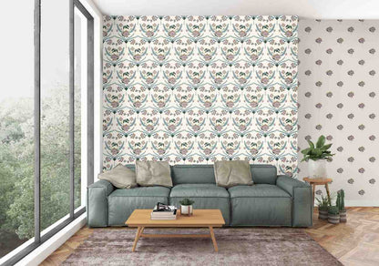 Botanical Garden(Off-White,Deep Forest Green) (PS 136)